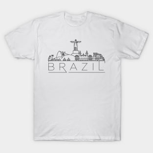 Brazil Minimal Skyline T-Shirt